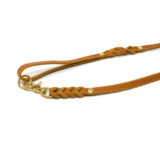 Kurzführer cognac, 1m lang & 12mm breit